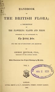 Tapa de Handbook of the British flora