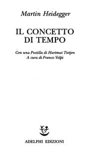 Tapa de Il concetto di tempo