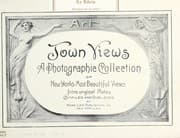 Tapa de Town views, a photographic collection of New York's most beautiful views from original plates, compiled and published