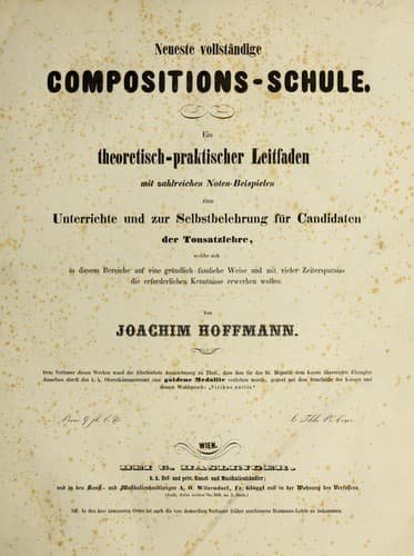 Tapa de Neueste vollständige Compositions-Schule