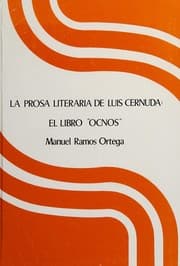 Tapa de La prosa literaria de Luis Cernuda, el libro Ocnos