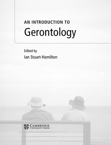 Tapa de An introduction to gerontology