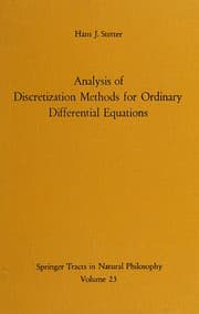 Tapa de Analysis of discretization methods for ordinary differential equations