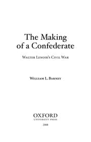 Tapa de The making of a Confederate