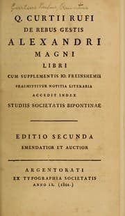 Tapa de De rebus gestis Alexandre Magni libri cum supplementis Io