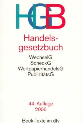 Tapa de Handelsgesetzbuch