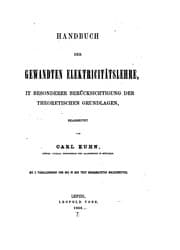 Tapa de Handbuch der angewandten Elektricitätslehre: Mit besonderer Berücksichtigung der theoretischen ..