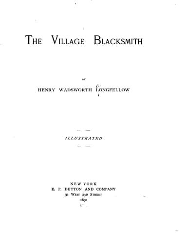 Tapa de The Village Blacksmith