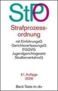 Tapa de Strafprozessordnung