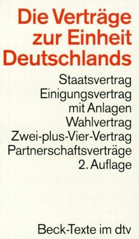 Tapa de Die Verträge zur Einheit Deutschlands
