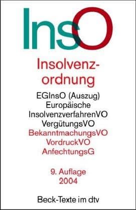 Tapa de Insolvenzordnung