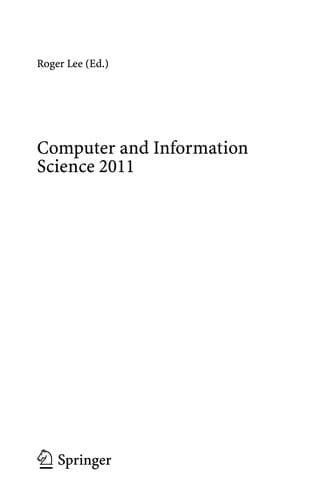 Tapa de Computer and Information Science 2011