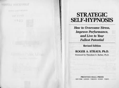 Tapa de Strategic Self-Hypnosis