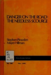 Tapa de Danger on the road, the needless scourge