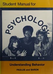 Tapa de Student manual for Psychology