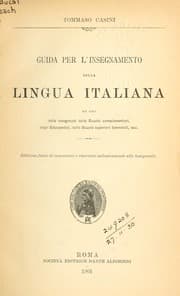 Tapa de Guida per l'insegnamento della lingua italiana ad uso delle insegnanti delle scuole complementari degli educandati