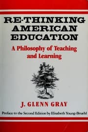 Tapa de Re-thinking American education