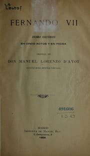 Tapa de Fernando VII
