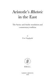 Tapa de Aristotle's Rhetoric in the East