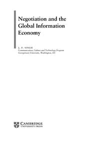 Tapa de Negotiation and the global information economy