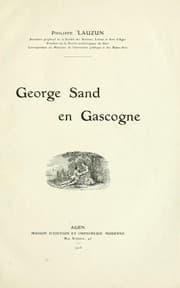 Tapa de George Sand en Gascogne