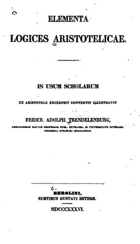 Tapa de Elementa logices Aristotelicae