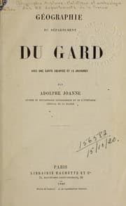 Tapa de Géographie du département du Gard