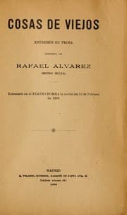 Tapa de Cosas de viejos