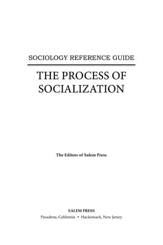 Tapa de Sociology reference guide