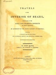 Tapa de Travels in the interior of Brazil