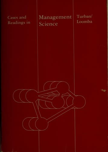 Tapa de Cases and readings in management science