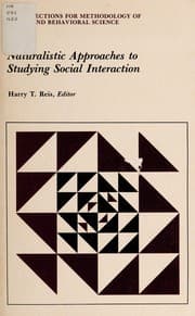 Tapa de Naturalistic approaches to studying social interaction