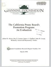 Tapa de The California Prune Board's promotion program