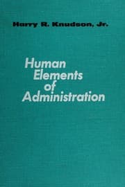 Tapa de Human elements of administration