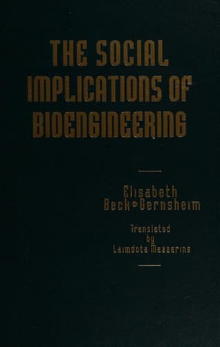 Tapa de The social implications of bioengineering