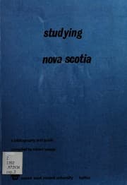 Tapa de Studying Nova Scotia, its history and present state, its politics and economy