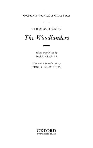 Tapa de The woodlanders