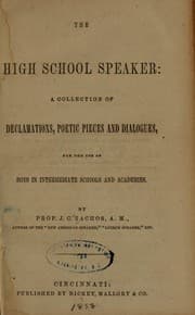Tapa de The high school speaker
