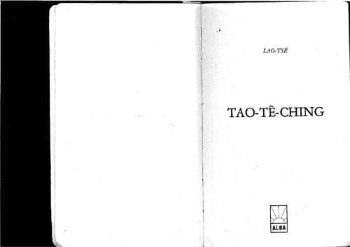 Tapa de Tao-te -ching