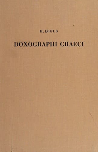 Tapa de Doxographi graeci