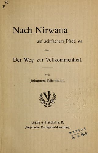 Tapa de Nach Nirwana auf achtfachem Pfade oder