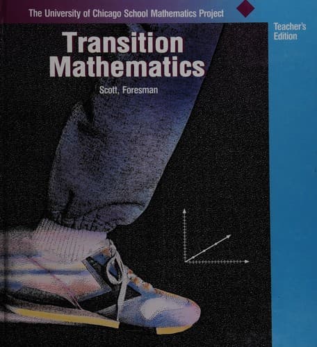 Tapa de Transition mathematics