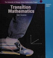 Tapa de Transition mathematics