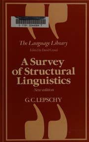 Tapa de A survey of structural linguistics