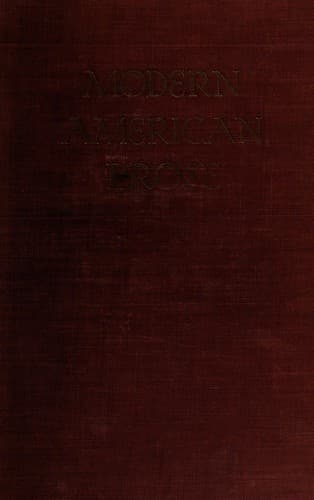 Tapa de Modern American prose
