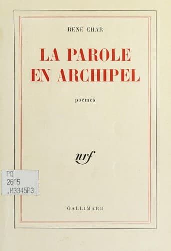 Tapa de La parole en archipel