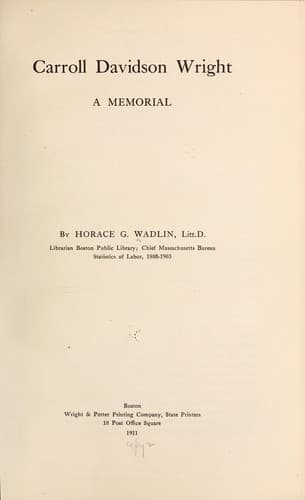 Tapa de Carroll Davidson Wright