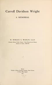 Tapa de Carroll Davidson Wright