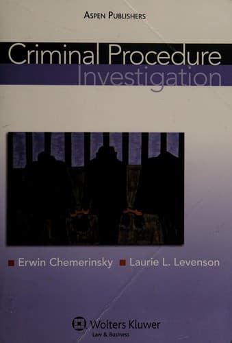 Tapa de Criminal procedure