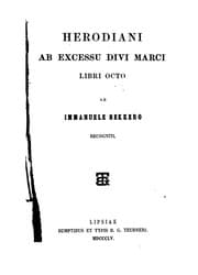 Tapa de Herodiani ab excessu divi Marci libri octo